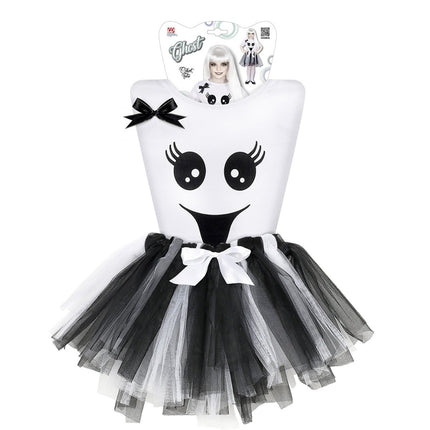 Halloween Jurk Meisje Skelet van Widmann koop je bij Partywinkel