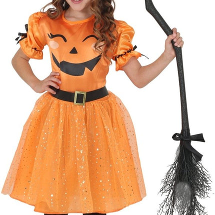 Halloween Jurk Oranje Kind Heks van Fiestas Guirca koop je bij Partywinkel