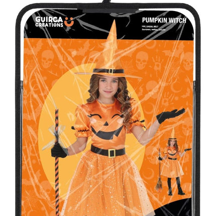 Halloween Jurk Oranje Kind Heks van Fiestas Guirca koop je bij Partywinkel