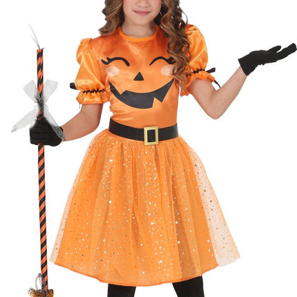 Halloween Jurk Oranje Kind Heks van Fiestas Guirca koop je bij Partywinkel