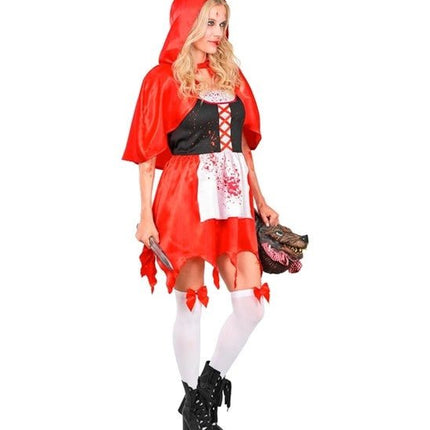 Halloween Jurk Rood Dames Zombie Roodkapje van Widmann koop je bij Partywinkel