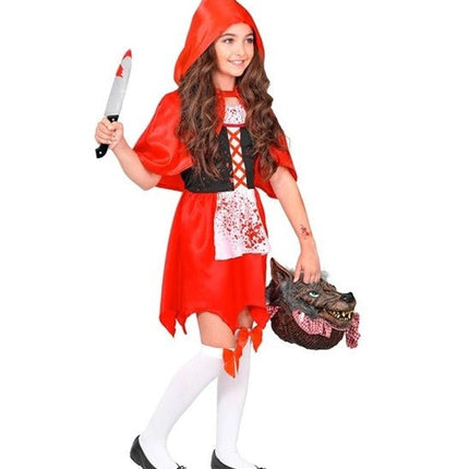Halloween Jurk Rood Kind Zombie Roodkapje van Widmann koop je bij Partywinkel