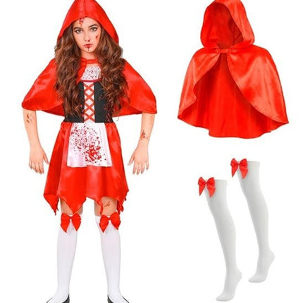 Halloween Jurk Rood Kind Zombie Roodkapje van Widmann koop je bij Partywinkel