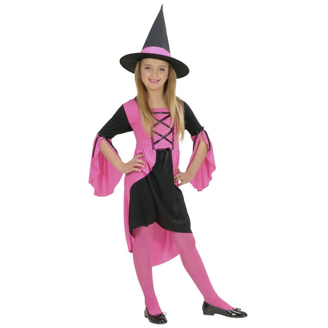Halloween Jurk Roze Heks van Widmann koop je bij Partywinkel