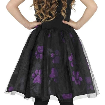Halloween Jurk Zwart Kind Paarse Kat van Fiestas Guirca koop je bij Partywinkel