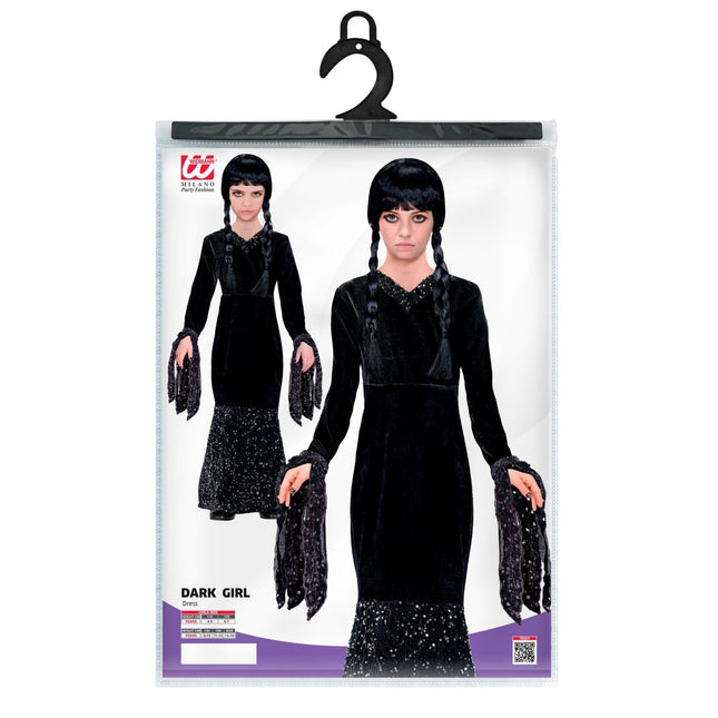 Halloween Jurk Zwart Meisje Lang van Widmann koop je bij Partywinkel
