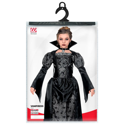 Halloween Jurk Zwart Meisje Vampier van Widmann koop je bij Partywinkel