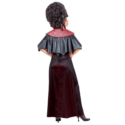 Halloween Jurk Zwart Rood Dames Vampier 2 delig van Widmann koop je bij Partywinkel