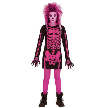 Halloween Jurk Zwart Roze Meisje van Widmann koop je bij Partywinkel