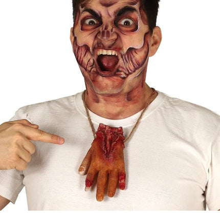 Halloween Ketting Bloederige Hand van Fiestas Guirca koop je bij Partywinkel