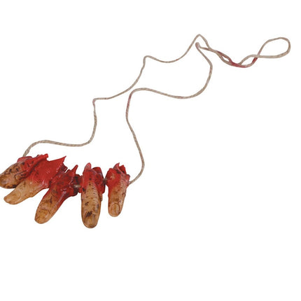 Halloween Ketting Bloederige Vingers van Fiestas Guirca koop je bij Partywinkel