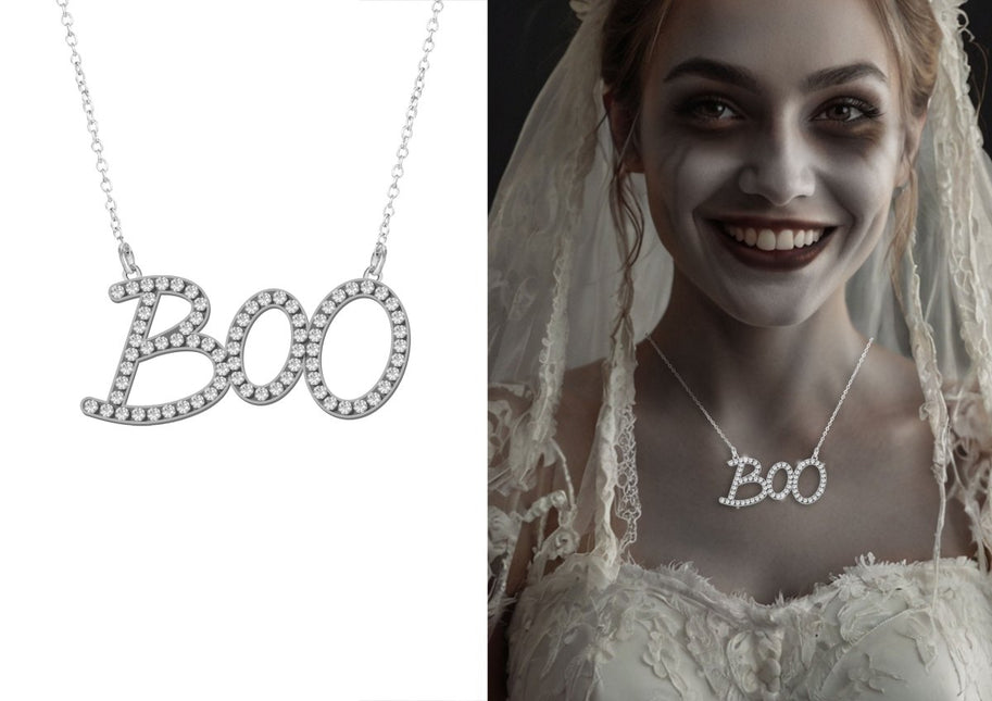 Halloween Ketting Boo 5,5cm van Fiestas Guirca koop je bij Partywinkel