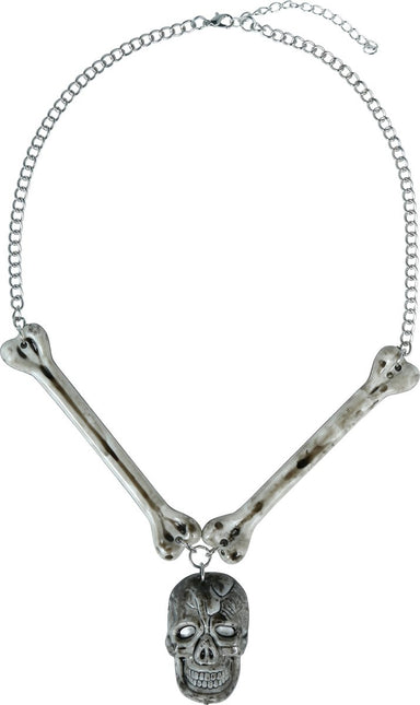 Halloween Ketting Doodskop En Botten van Fiestas Guirca koop je bij Partywinkel