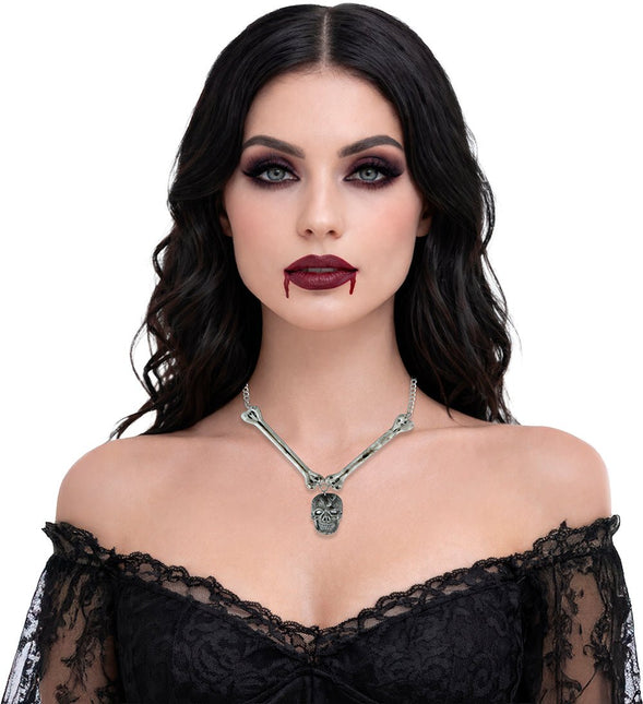 Halloween Ketting Doodskop En Botten van Fiestas Guirca koop je bij Partywinkel