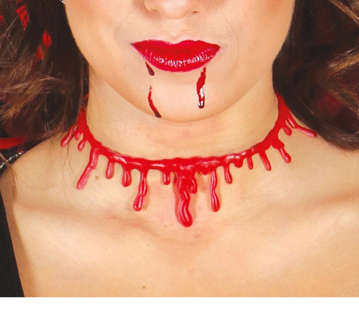 Halloween Ketting Doorgesneden Keel van Fiestas Guirca koop je bij Partywinkel
