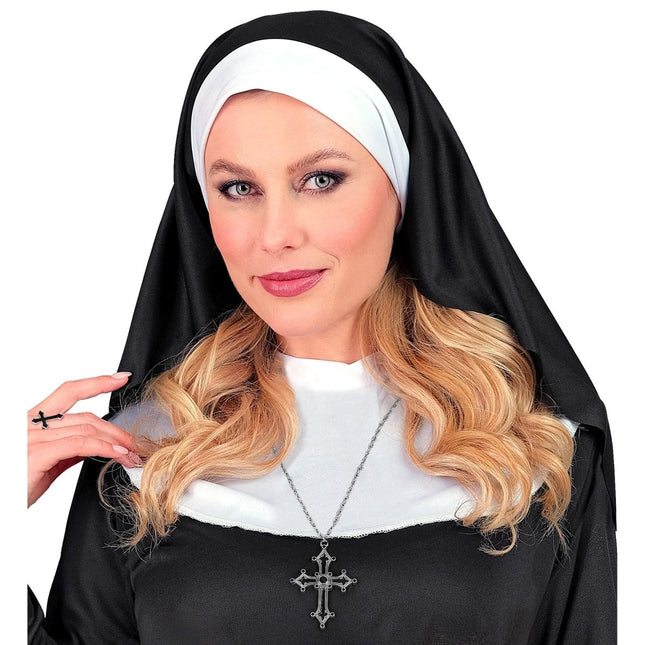 Halloween Ketting Kruis Edelstenen van Widmann koop je bij Partywinkel
