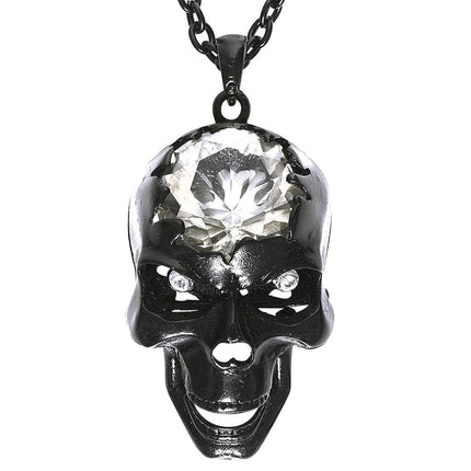 Halloween Ketting Schedel Met Edelsteen van Widmann koop je bij Partywinkel