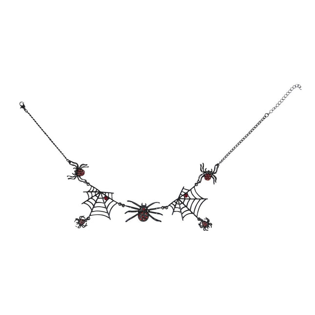 Halloween Ketting Zwart Spinnen van Widmann koop je bij Partywinkel