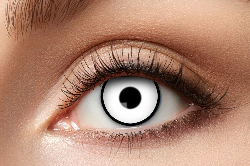 Halloween Kleurlenzen Wit van Partychimp koop je bij Partywinkel