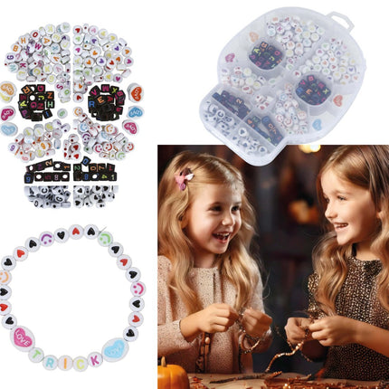 Halloween Knutselpakket Armbanden Maken Letters En Cijfers van Fiestas Guirca koop je bij Partywinkel