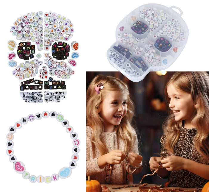 Halloween Knutselpakket Armbanden Maken Letters En Cijfers van Fiestas Guirca koop je bij Partywinkel