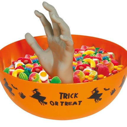 Halloween Kom Met Hand 25cm van Fiestas Guirca koop je bij Partywinkel