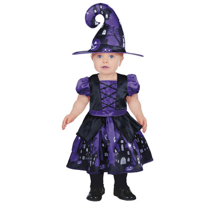 Halloween Kostuum Baby Heks Paars van Fiestas Guirca koop je bij Partywinkel