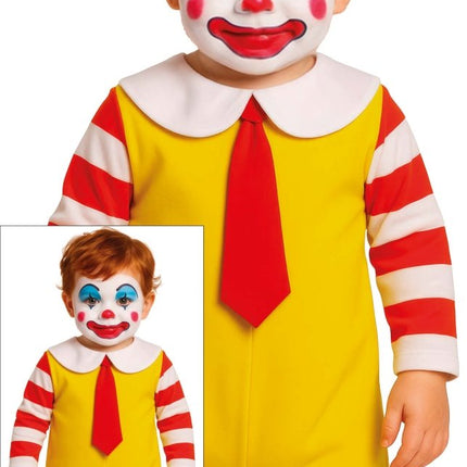 Halloween Kostuum Baby Mac Donalds Clown van Fiestas Guirca koop je bij Partywinkel