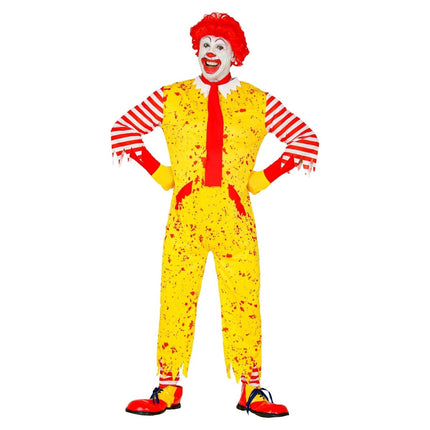 Halloween Kostuum Geel Heren Clown van Widmann koop je bij Partywinkel