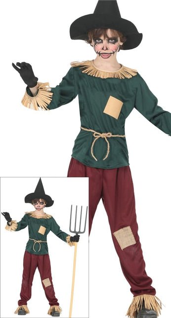 Halloween Kostuum Gekleurd Kind Vogelverschrikker van Fiestas Guirca koop je bij Partywinkel