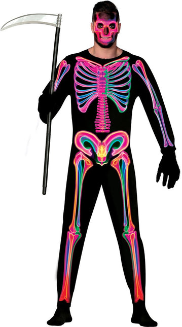 Halloween Kostuum Heren Neon Skelet van Fiestas Guirca koop je bij Partywinkel