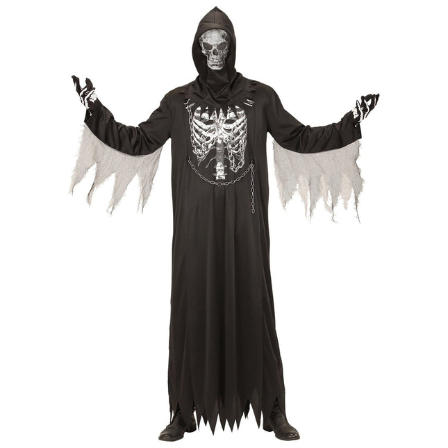 Halloween Kostuum Heren Reaper Skelet van Widmann koop je bij Partywinkel