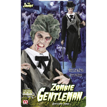Halloween Kostuum Heren Zombie 4 delig van Widmann koop je bij Partywinkel