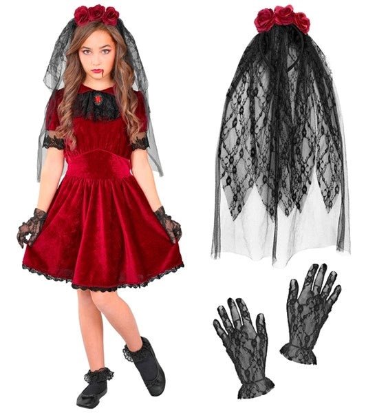 Halloween Kostuum Kind Gothic Vampierbruid van Widmann koop je bij Partywinkel