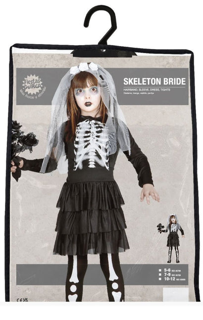 Halloween Kostuum Kind Jurkje Skelet van Fiestas Guirca koop je bij Partywinkel
