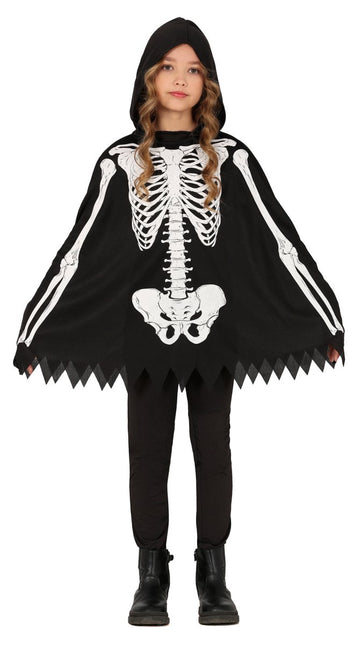 Halloween Kostuum Kind Skelet Poncho van Fiestas Guirca koop je bij Partywinkel