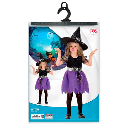 Halloween Kostuum Meisje Heks 2 delig van Widmann koop je bij Partywinkel
