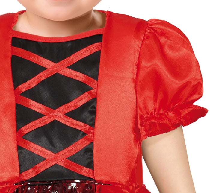 Halloween Kostuum Rood Zwart Baby Duivel van Fiestas Guirca koop je bij Partywinkel