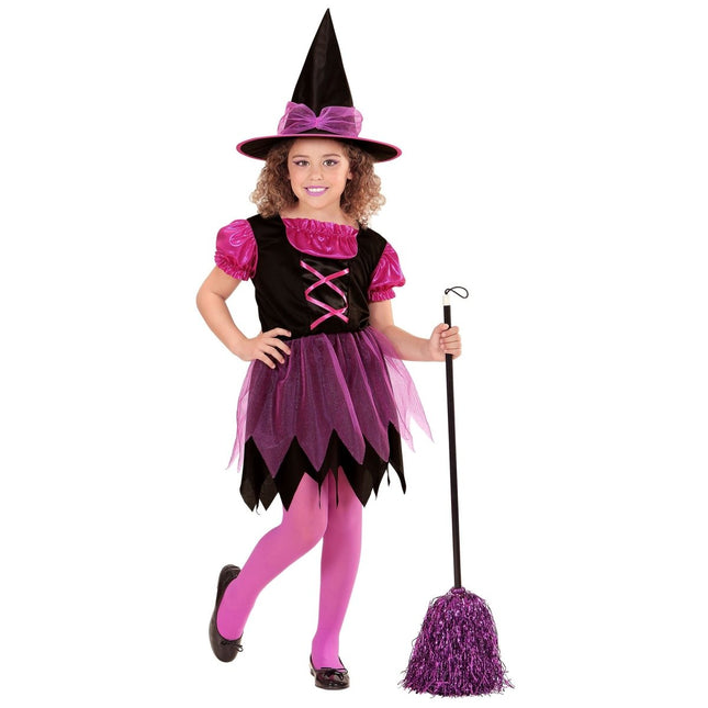 Halloween Kostuum Roze Meisje Heks van Widmann koop je bij Partywinkel
