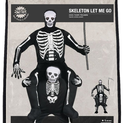 Halloween Kostuum Skelet Carry Me van Fiestas Guirca koop je bij Partywinkel