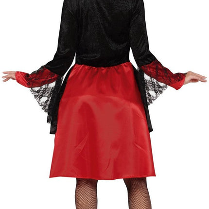 Halloween Kostuum Vampirina Zwart Rood Dames van Fiestas Guirca koop je bij Partywinkel
