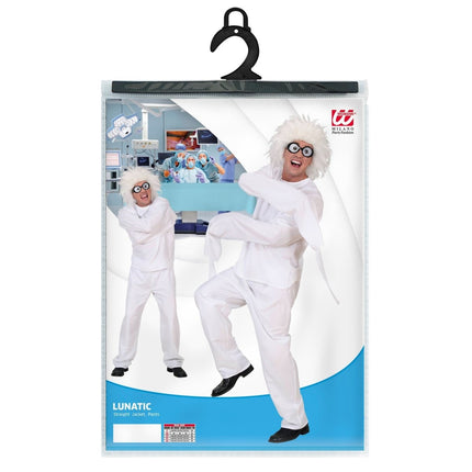 Halloween Kostuum Wit Heren Gek van Widmann koop je bij Partywinkel