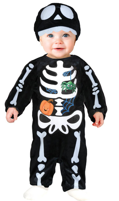 Halloween Kostuum Wit Zwart Baby Skelet van Fiestas Guirca koop je bij Partywinkel