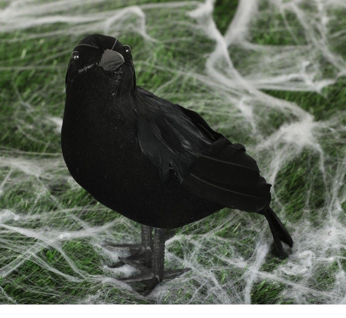 Halloween Kraai 25cm van Fiestas Guirca koop je bij Partywinkel