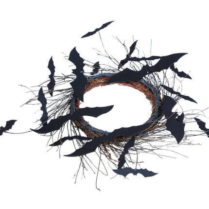 Halloween Kroon Vleermuizen 30cm van Fiestas Guirca koop je bij Partywinkel