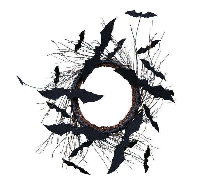 Halloween Kroon Vleermuizen 30cm van Fiestas Guirca koop je bij Partywinkel