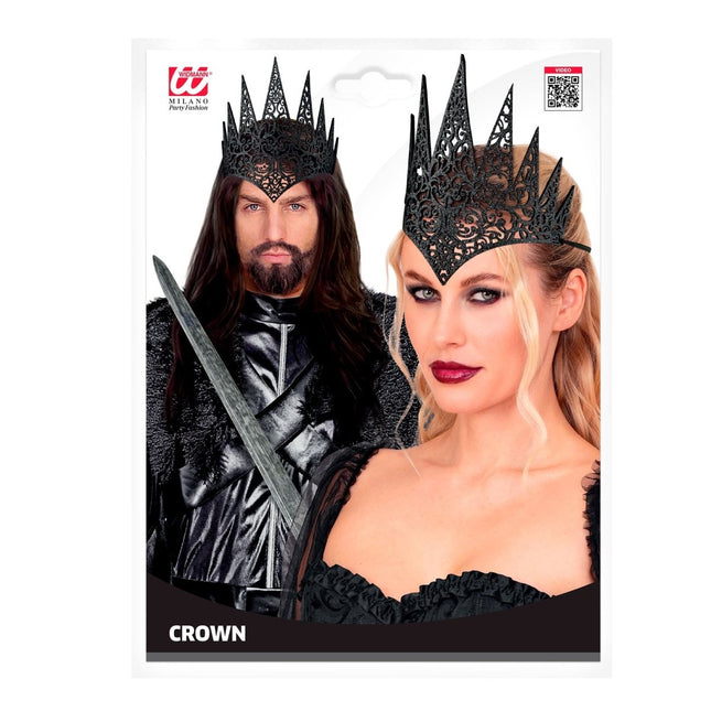 Halloween Kroon Zwart van Widmann koop je bij Partywinkel