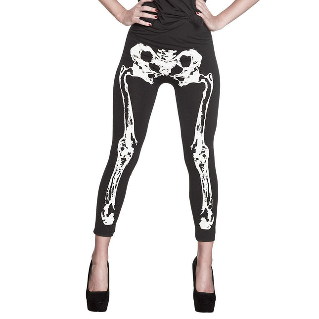 Halloween Legging Skelet van Boland koop je bij Partywinkel