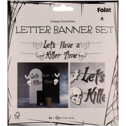 Halloween Letterslinger Let'S Have A Killer Time 1m van Folat koop je bij Partywinkel