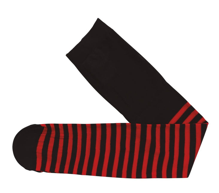 Halloween Maillot Kind Zwart Rood Gestreept 5/9 jaar van Fiestas Guirca koop je bij Partywinkel